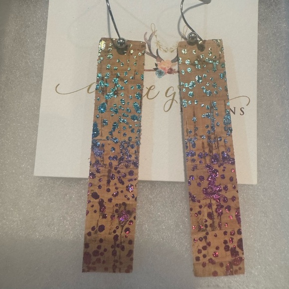 averee grace designs Jewelry - Averee  Grace Designs Multicolor cork earrings. Boutique